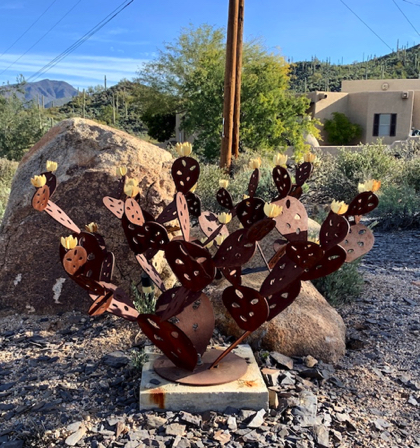 Feb 4 - Great looking landscape feature, a Prickly Pear Sculpture. No irrigation needed.